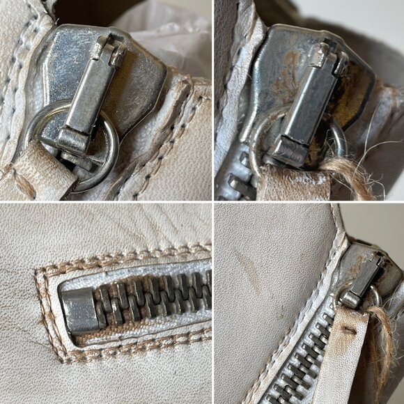 Diesel D-Icon Leather Distressed Zip Slip On Shoes Mens EU Size 46, US 12.5 - Picture 11 of 16